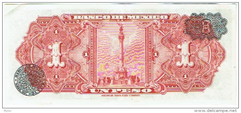 Banco De Mexico. UN PESO.  10-II-54 - México