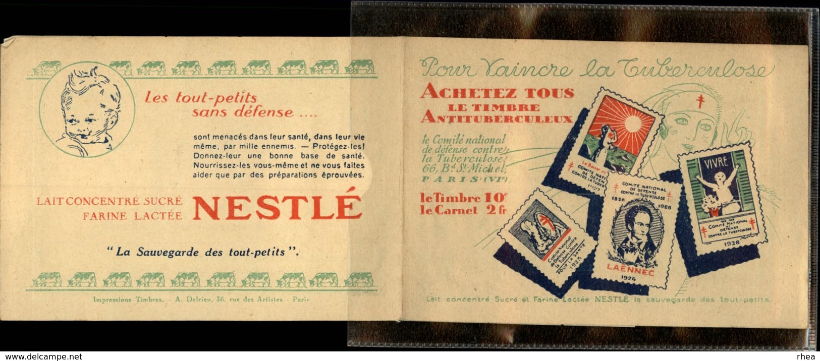 SANTE - Carnet Presque Complet - Timbres Antiberculeux - NESLE - Tuberculose - Antituberculeux