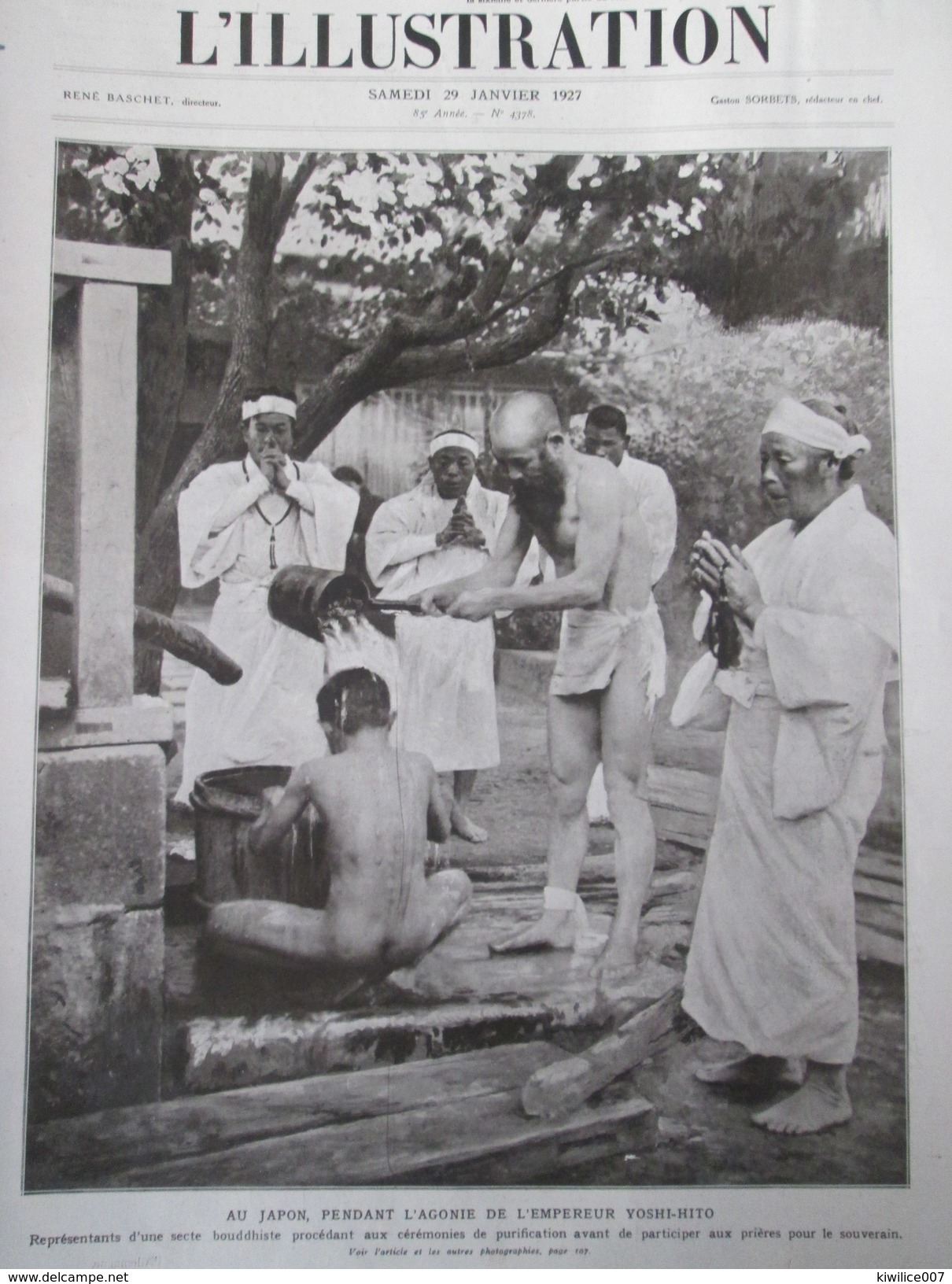 1927  JAPON Japan    Pendant L Agonie De L Empereur YOSHI-HITO Secte Bouddhiste Céromonies De Purification BOUDDHISME - Otros & Sin Clasificación