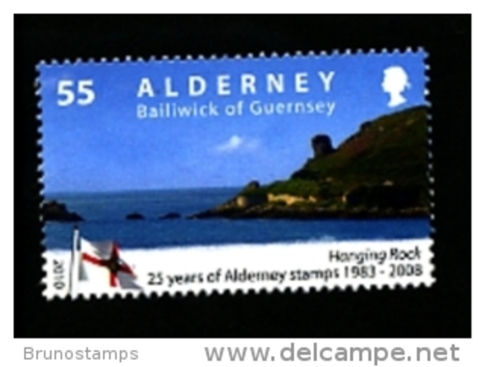 ALDERNEY - 2010  55 P. ANNIVERSARY OF ALDERNEY STAMPS  MINT NH - Alderney
