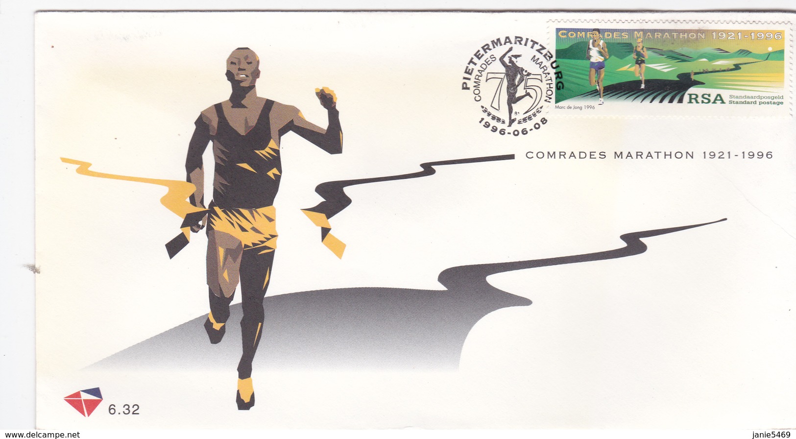 South Africa 1996 Comrades Marathon 75th Anniversary Souvenir Cover - Covers & Documents