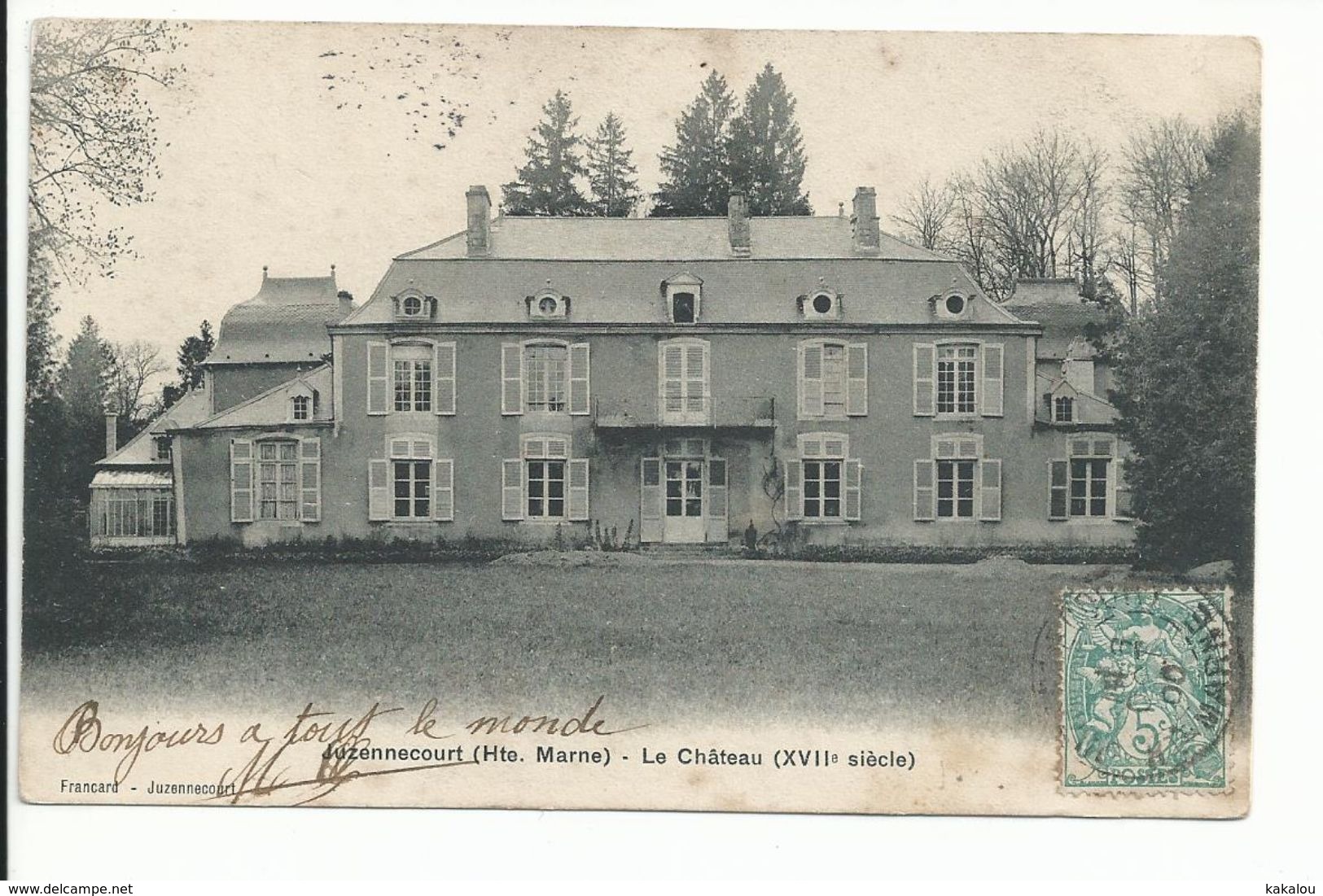 JUZENNECOURT (52) Le Château - Juzennecourt