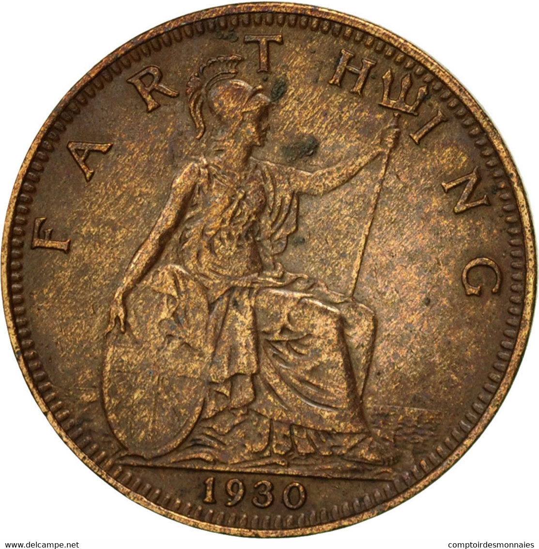 Monnaie, Grande-Bretagne, George V, Farthing, 1930, TB, Bronze, KM:825 - B. 1 Farthing