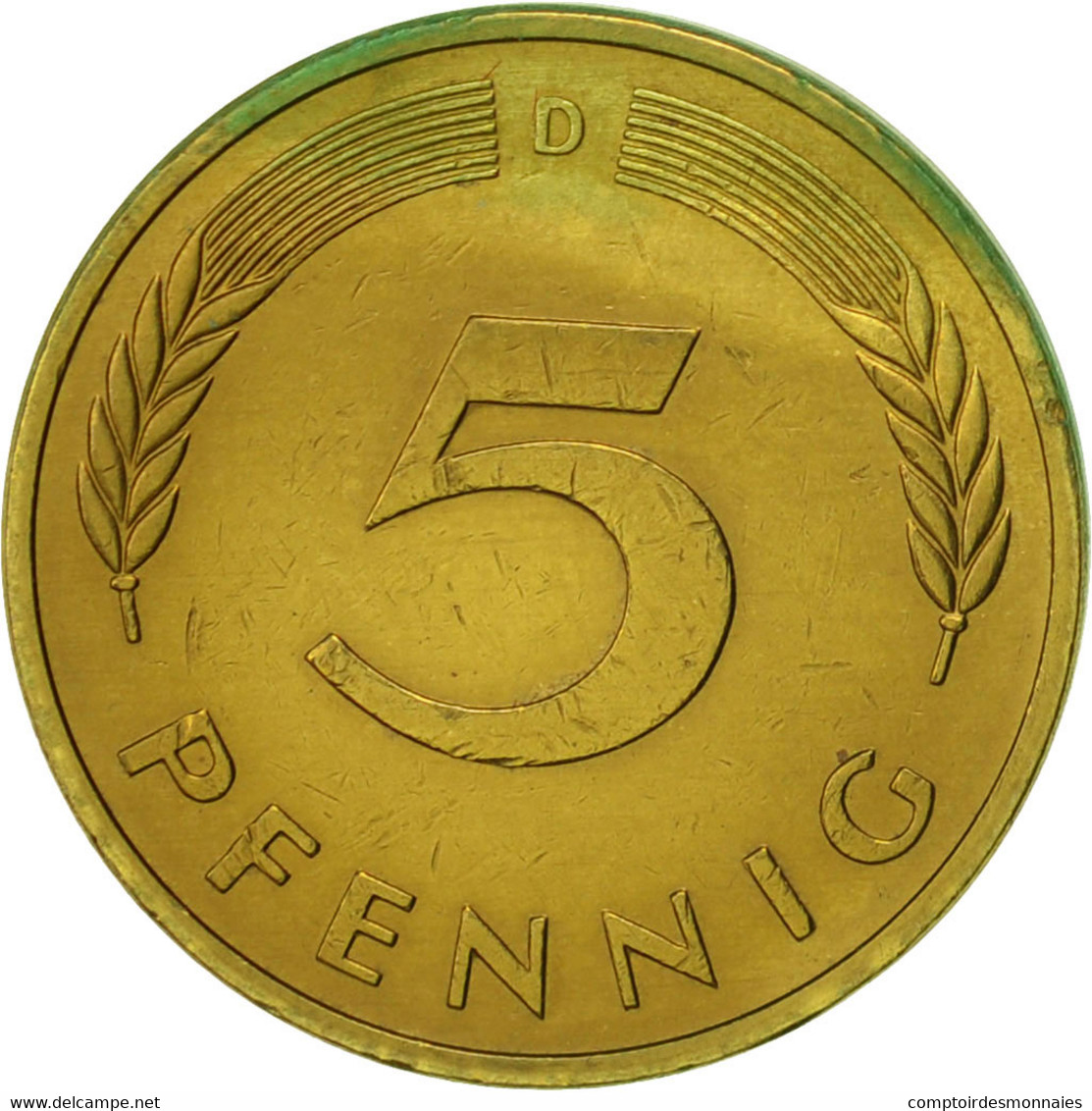 Monnaie, République Fédérale Allemande, 5 Pfennig, 1982, Munich, TTB, Brass - 5 Pfennig