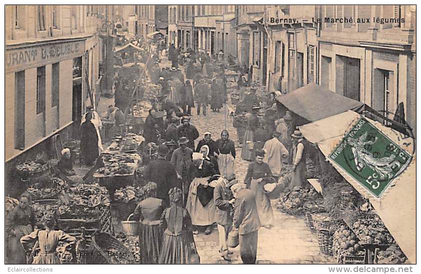 Bernay   27:     Le Marché Aux Légumes     (voir Scan) - Bernay