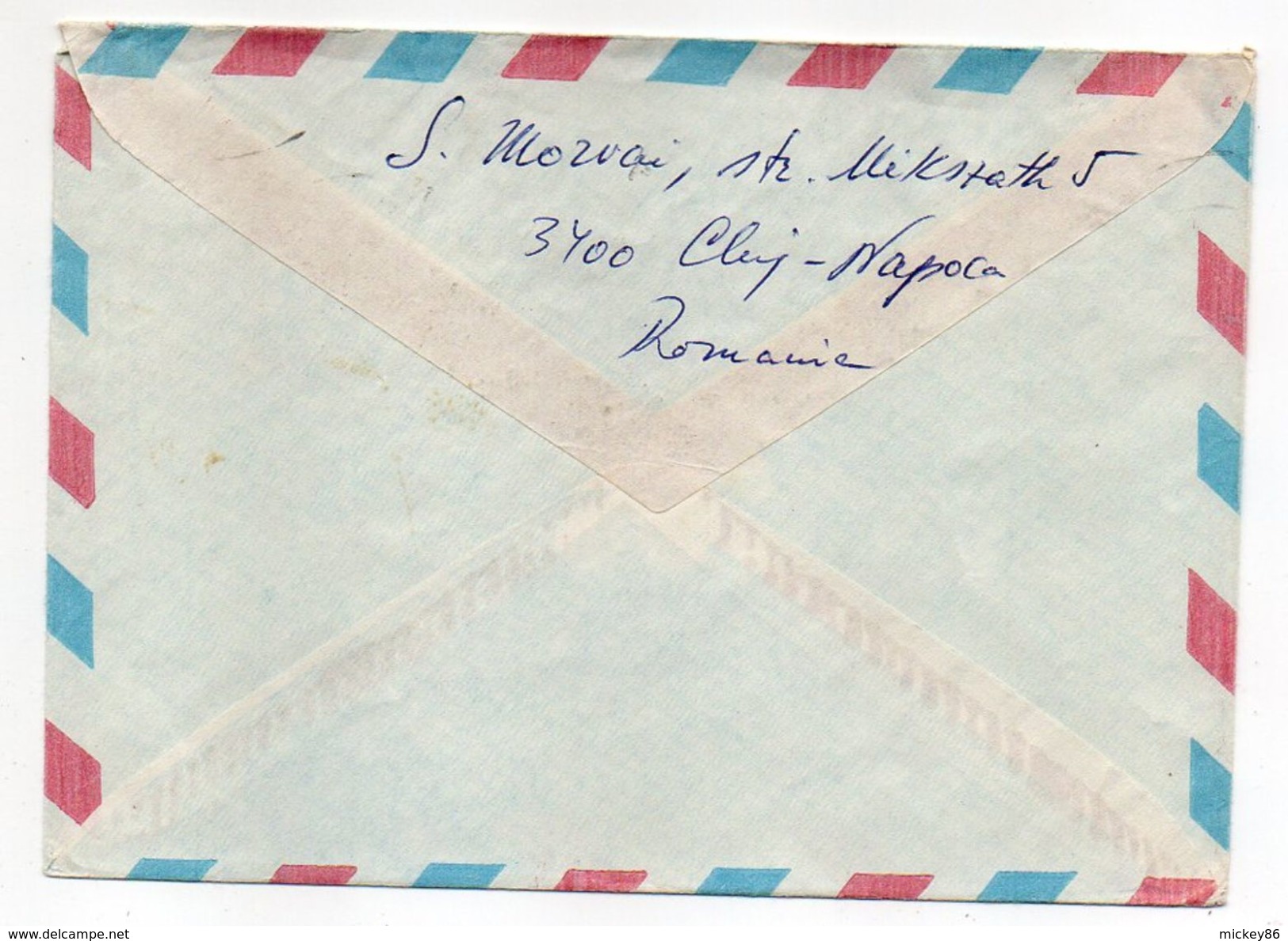 Roumanie--1982--Lettre De CLUJ-NAPOCA Pour ASNIERES-92 (France)--Composition De Timbres (métro)--cachets - Brieven En Documenten