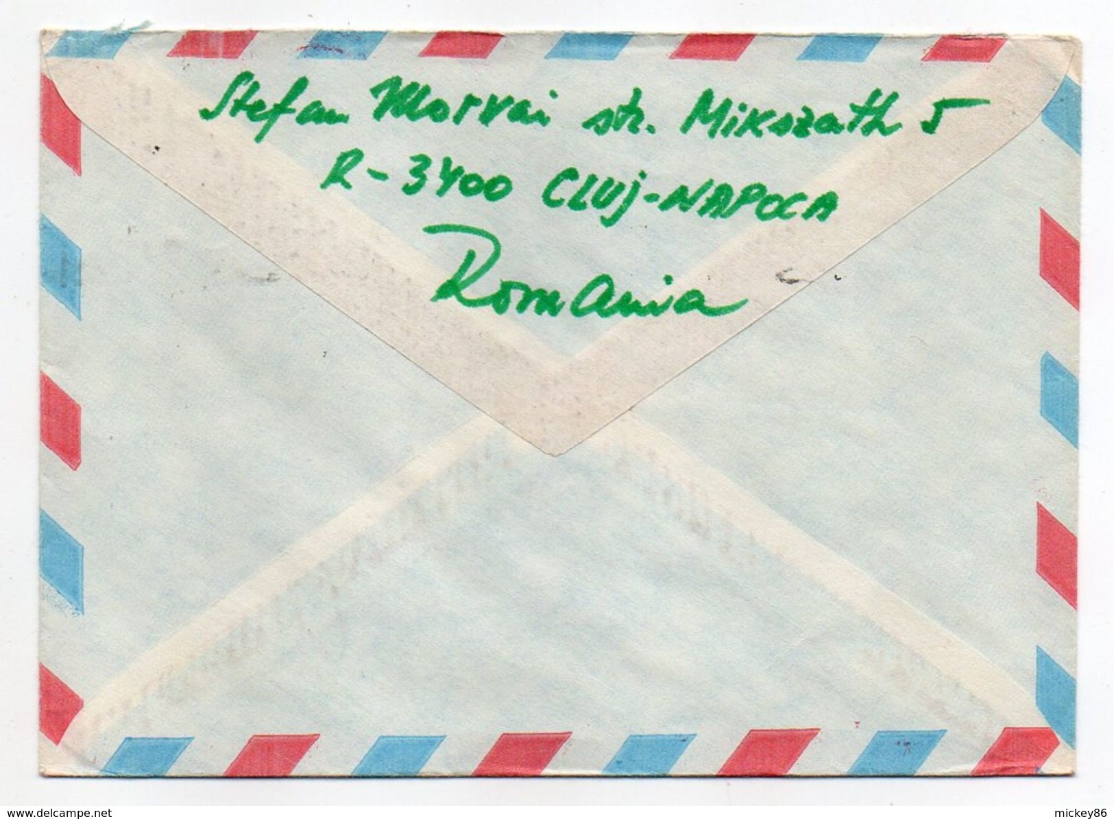 Roumanie--1981--Lettre De CLUJ-NAPOCA  Pour ASNIERES-92 (France)--Composition De Timbres (soldats-échecs)--cachets - Covers & Documents