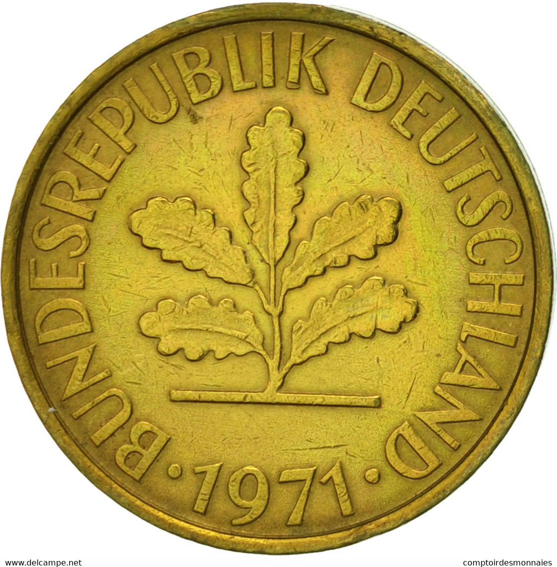 Monnaie, République Fédérale Allemande, 5 Pfennig, 1971, Karlsruhe, TTB - 5 Pfennig