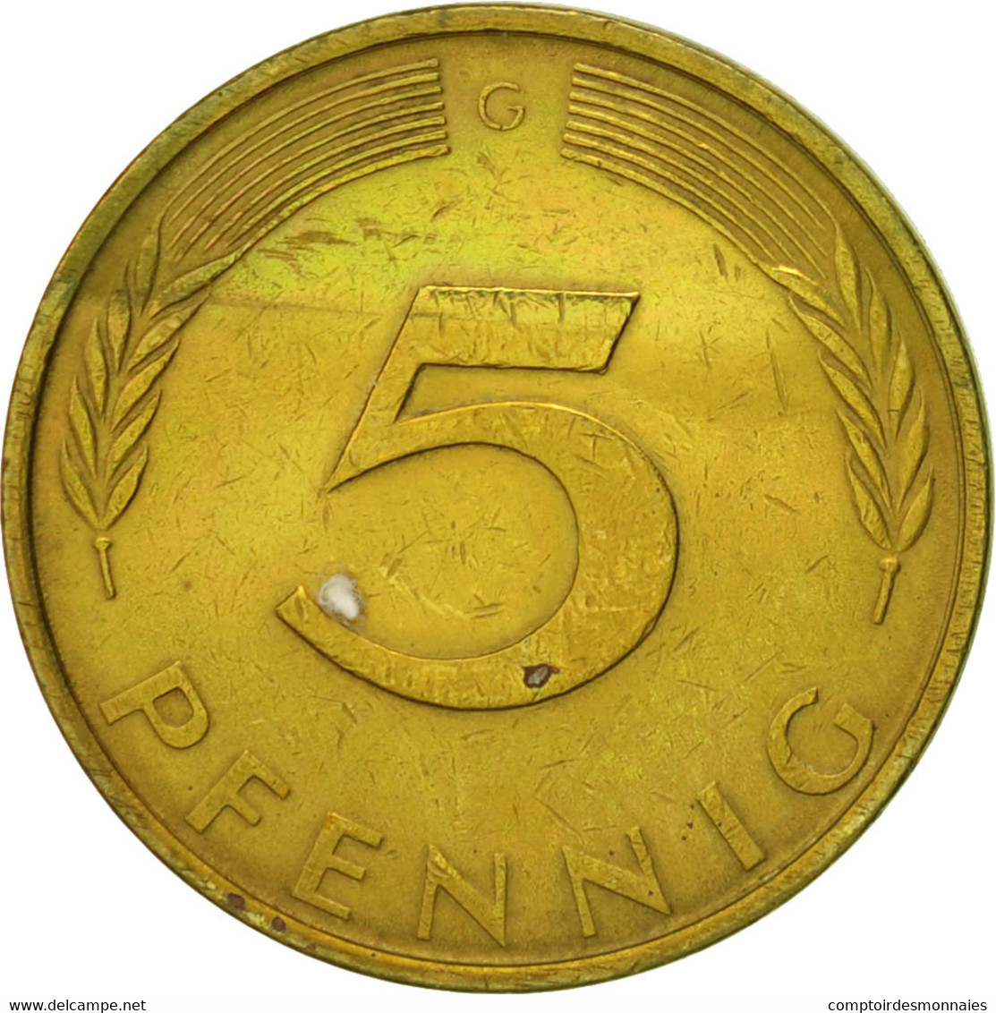 Monnaie, République Fédérale Allemande, 5 Pfennig, 1971, Karlsruhe, TTB - 5 Pfennig