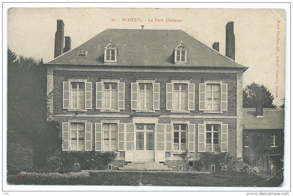 CPA ACHEUX, LE PETIT CHATEAU, SOMME 80 - Acheux En Amienois