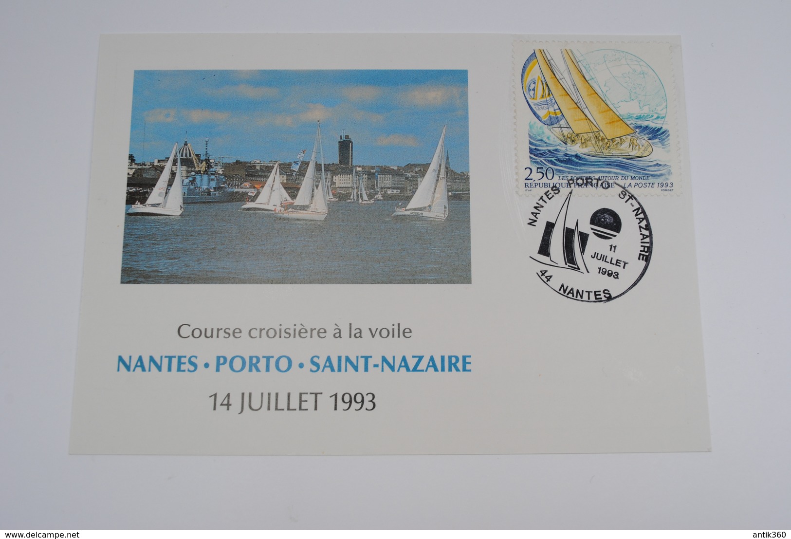 Lot 3 documents Club Philatélique de Saint Nazaire Cartes Maximum