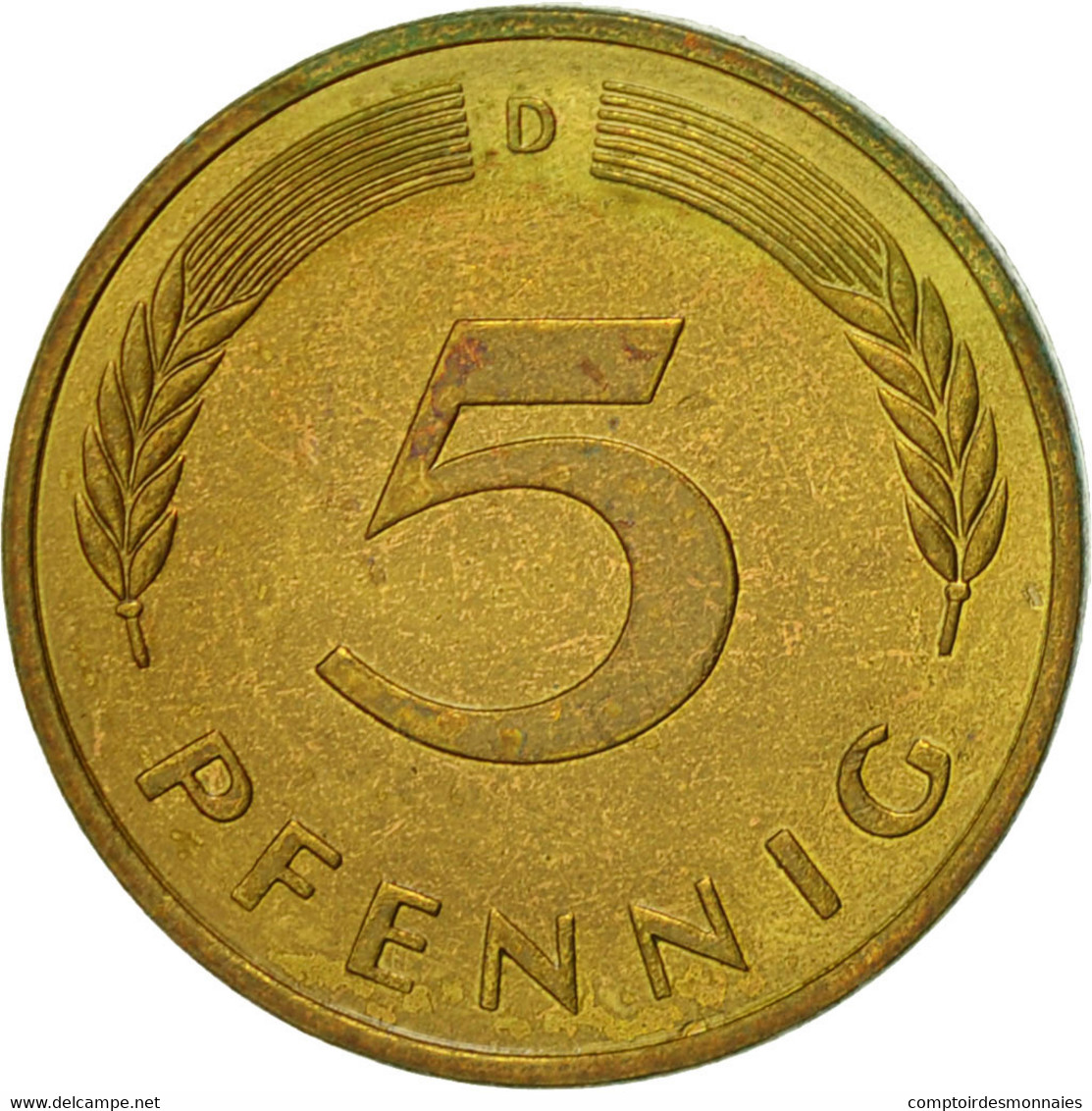 Monnaie, République Fédérale Allemande, 5 Pfennig, 1984, Munich, TTB, Brass - 5 Pfennig