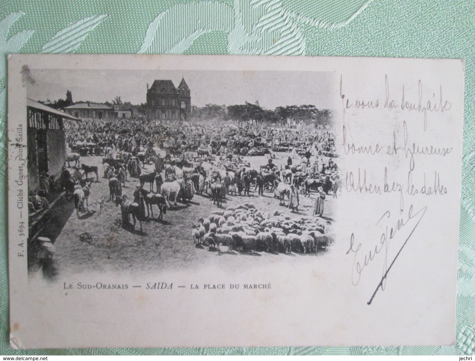 Saida ; La Place Du Marche ; 1904 - Saïda