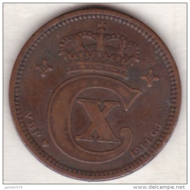 Denmark. 5 ORE 1914.  Christian X. KM# 814.1 - Danemark