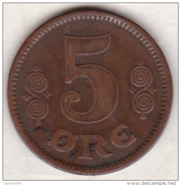 Denmark. 5 ORE 1914.  Christian X. KM# 814.1 - Danemark