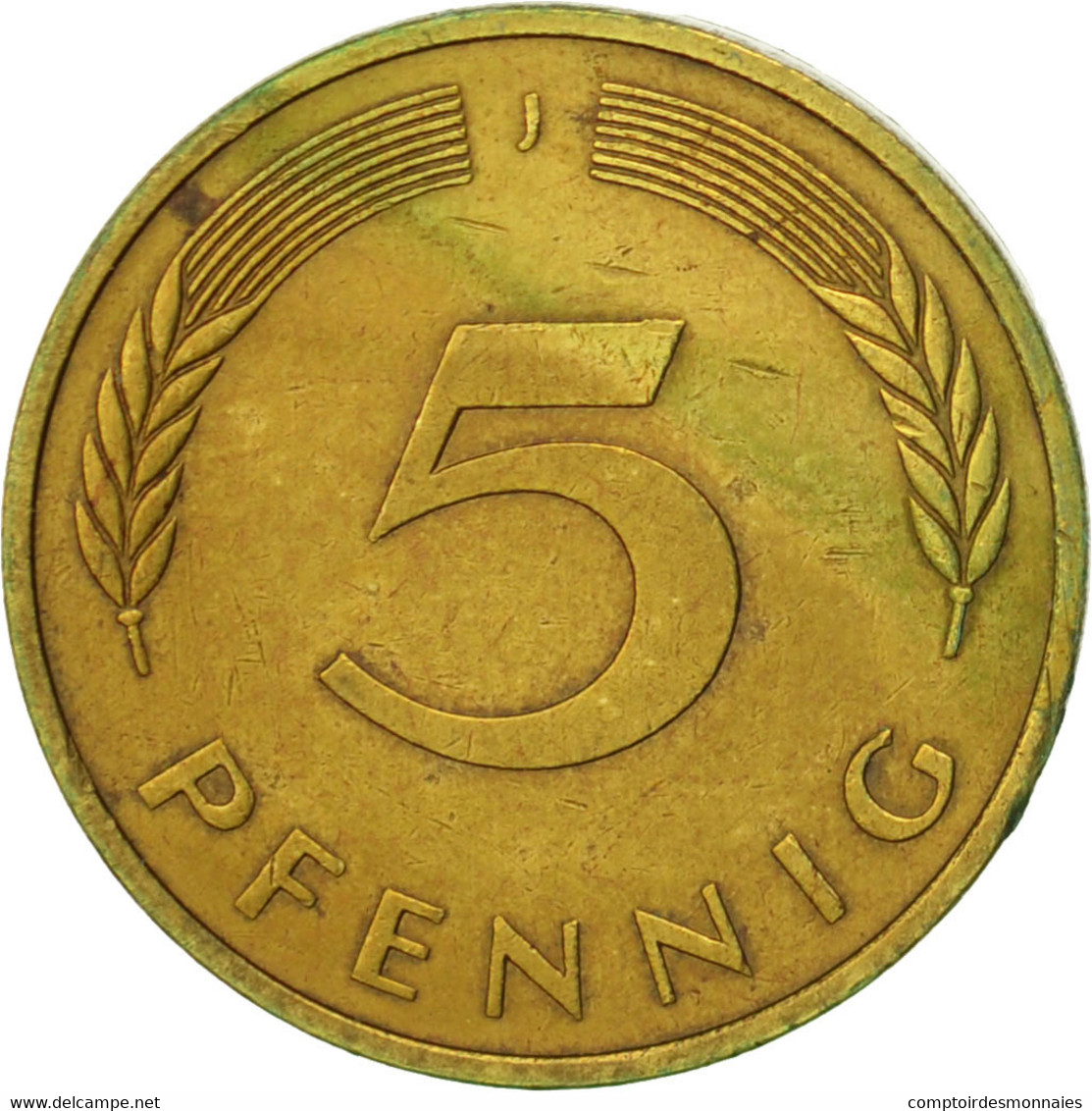 Monnaie, République Fédérale Allemande, 5 Pfennig, 1978, Hambourg, TTB, Brass - 5 Pfennig