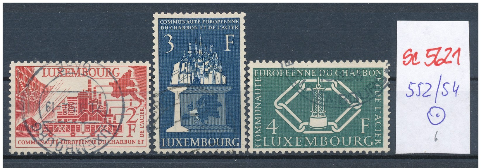 Luxemburg Nr. 552-4 O  ( Se5621 ) Siehe Bild ! - Gebraucht