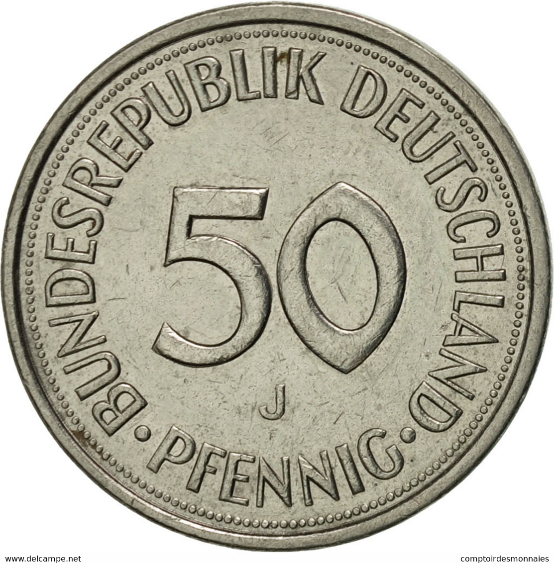 Monnaie, République Fédérale Allemande, 50 Pfennig, 1983, Hambourg, TTB - 50 Pfennig