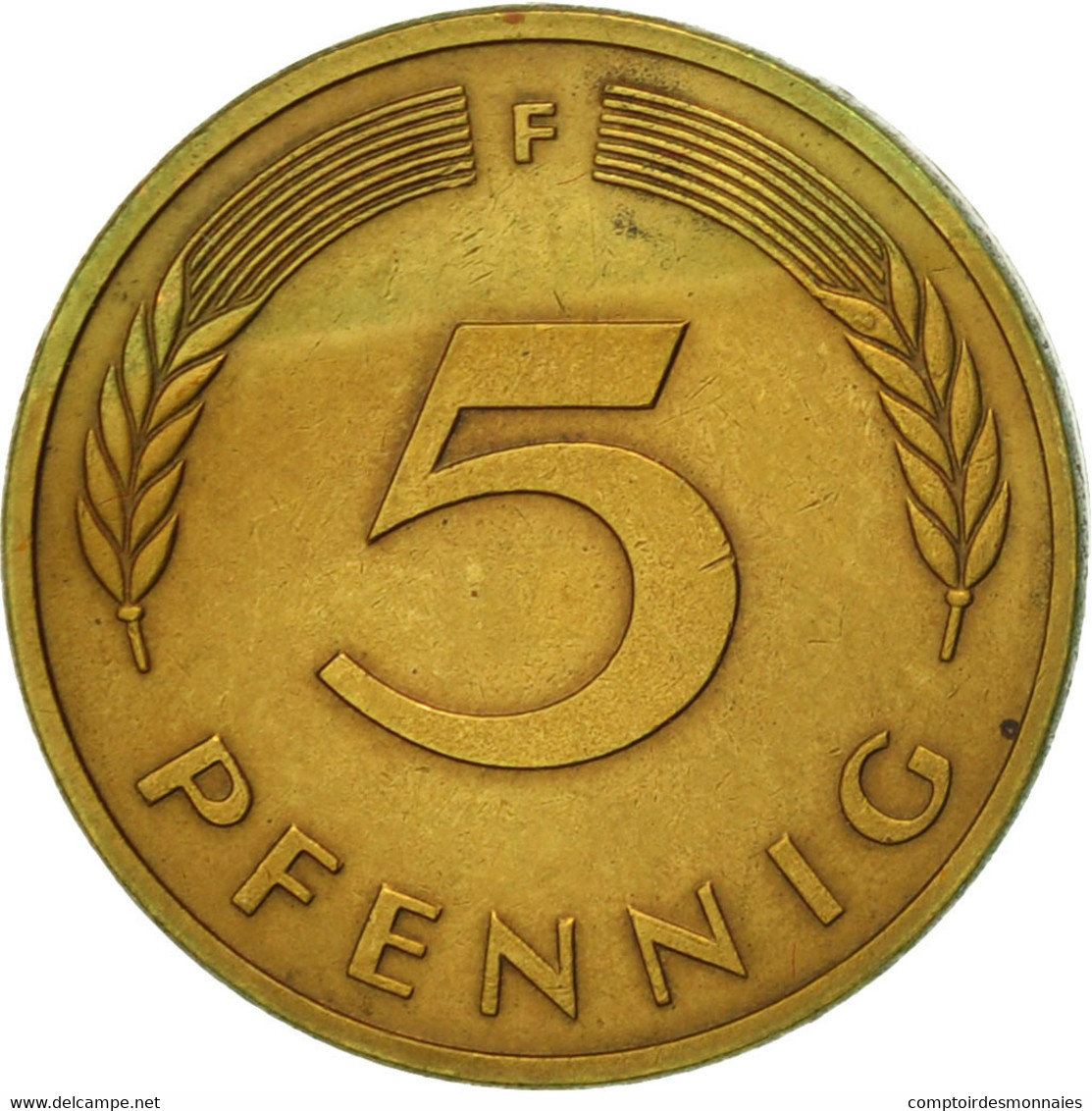Monnaie, République Fédérale Allemande, 5 Pfennig, 1980, Stuttgart, TTB - 5 Pfennig