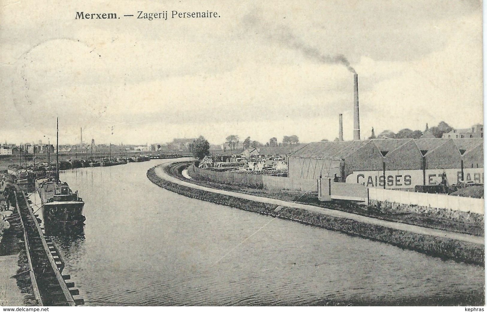 MERXEM - MERKSEM : Zagerij Persenaire - Cachet De La Poste 1920 - Andere & Zonder Classificatie