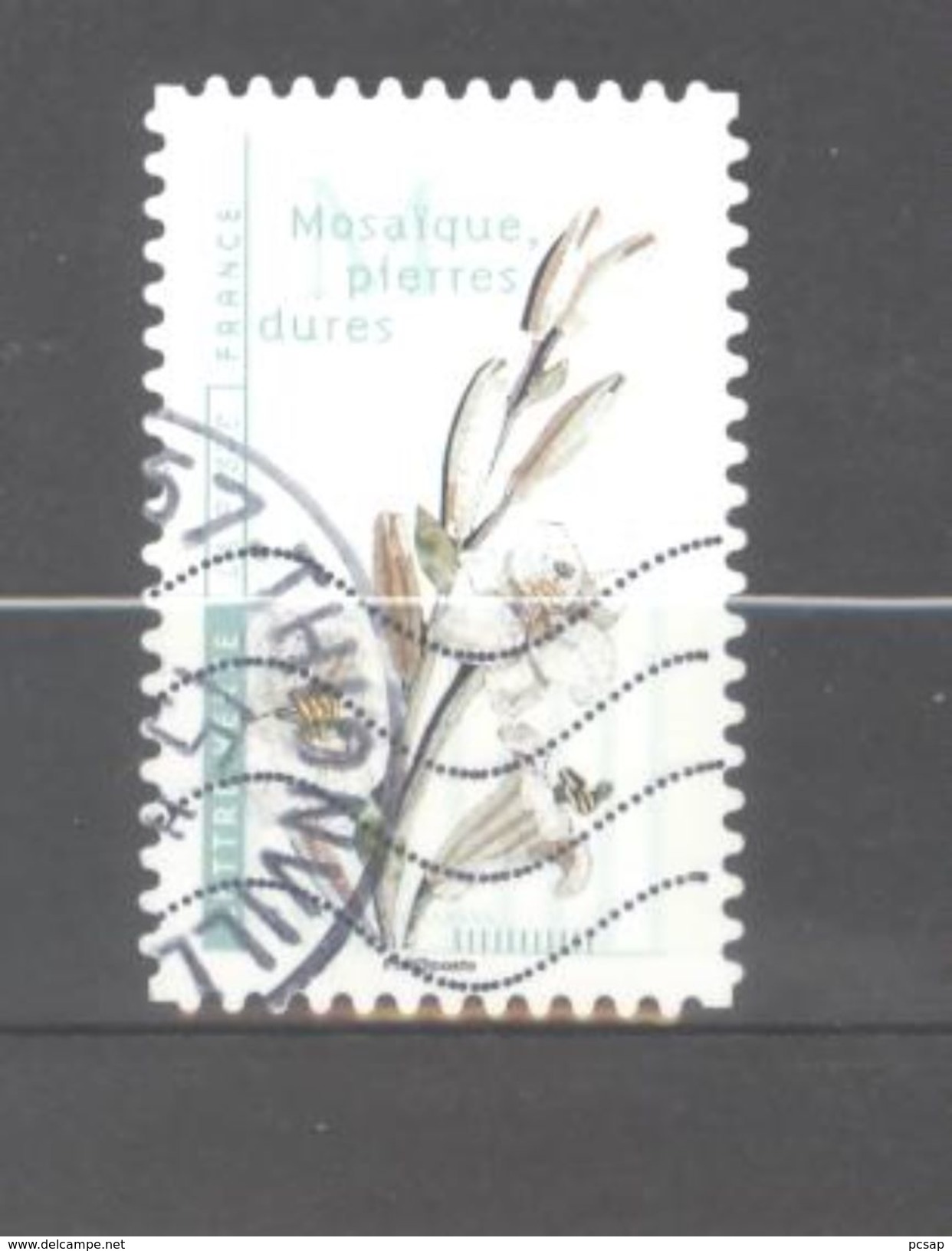 France Autoadhésif Oblitéré N°1415 (fleurs Et Métiers D'art : Mosaïque, Pierres Dures) (cachet Rond) - Used Stamps