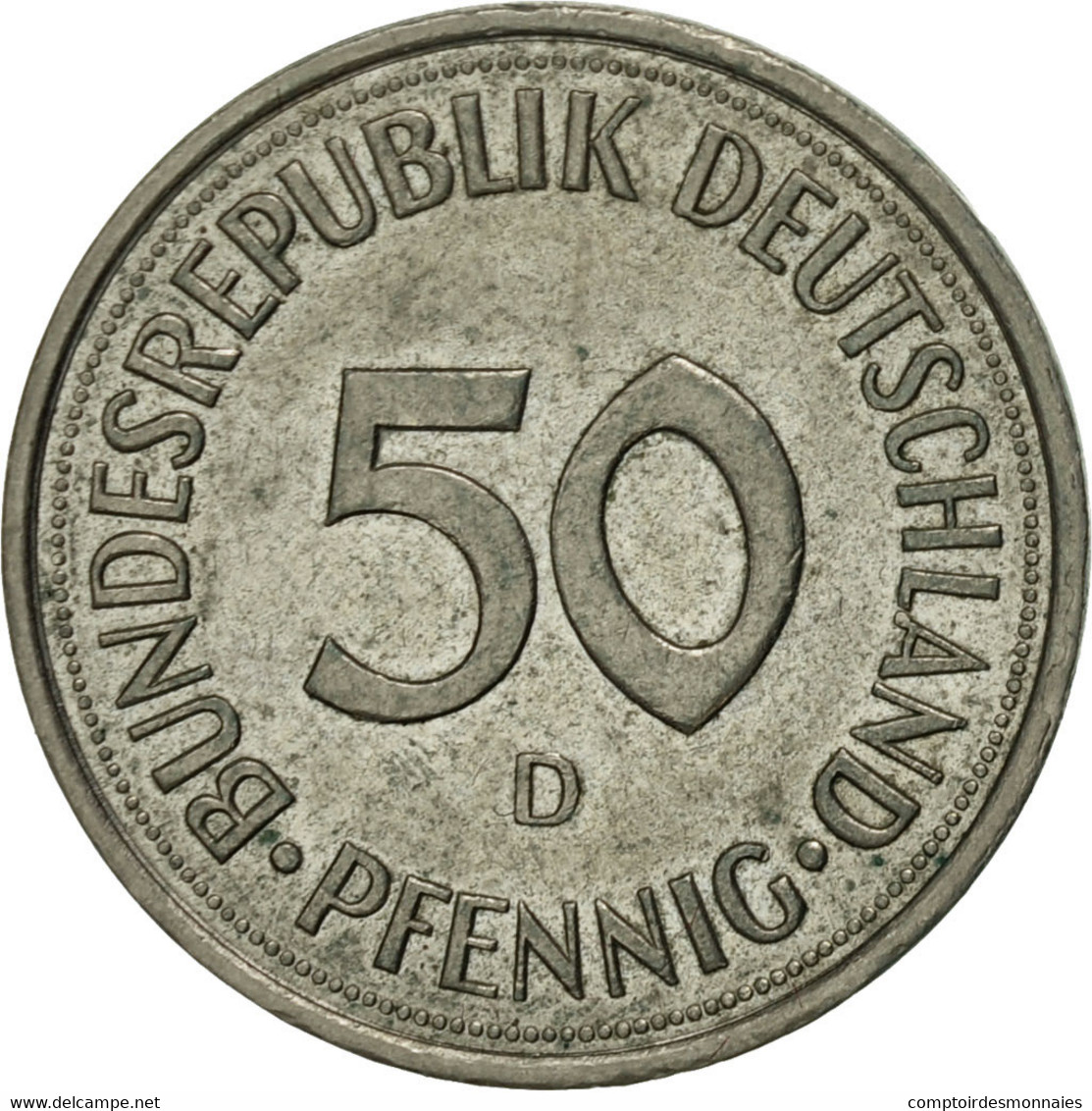 Monnaie, République Fédérale Allemande, 50 Pfennig, 1990, Munich, TTB - 50 Pfennig