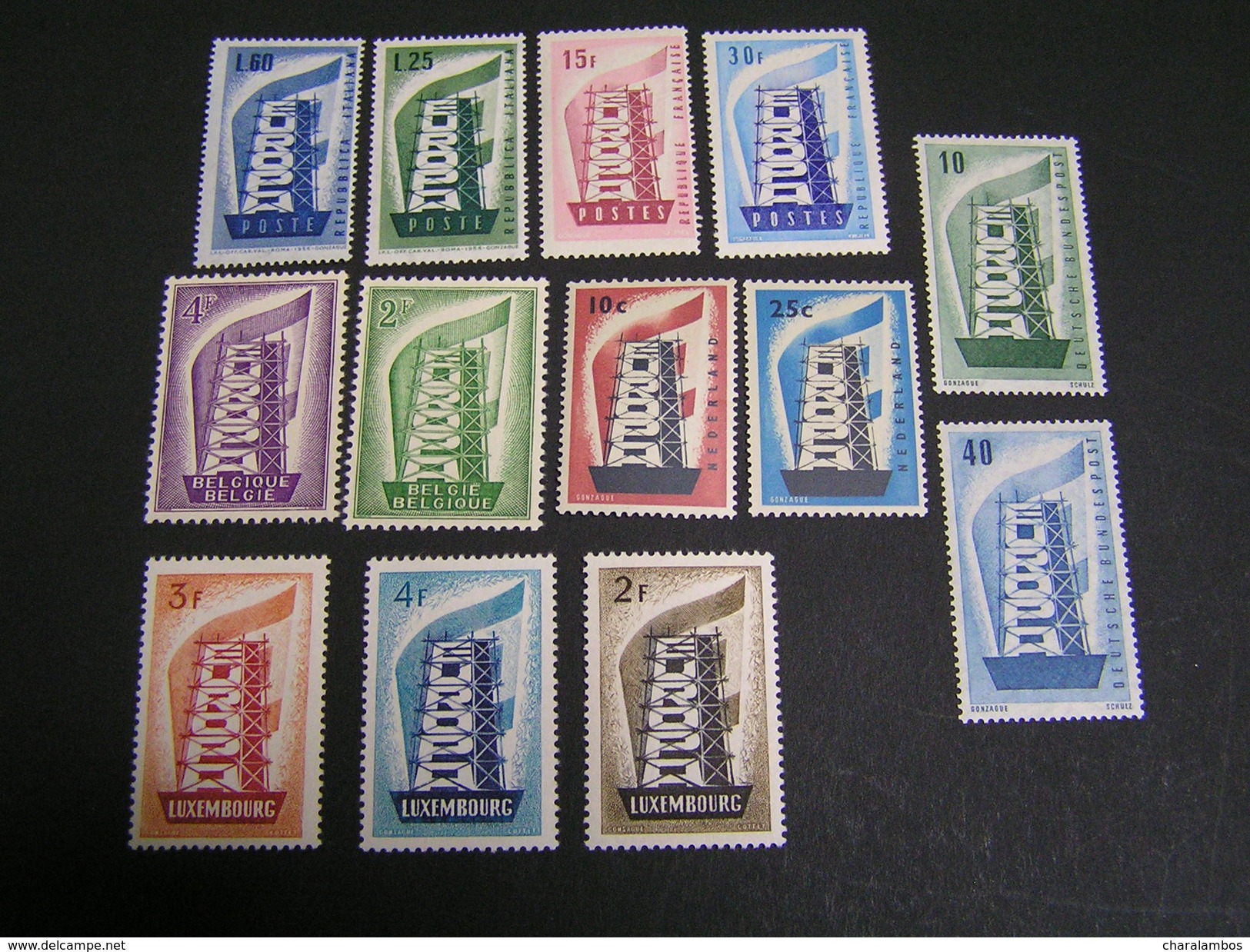 EUROPA 1956 Comple Year Full Set MNH.. - 1956