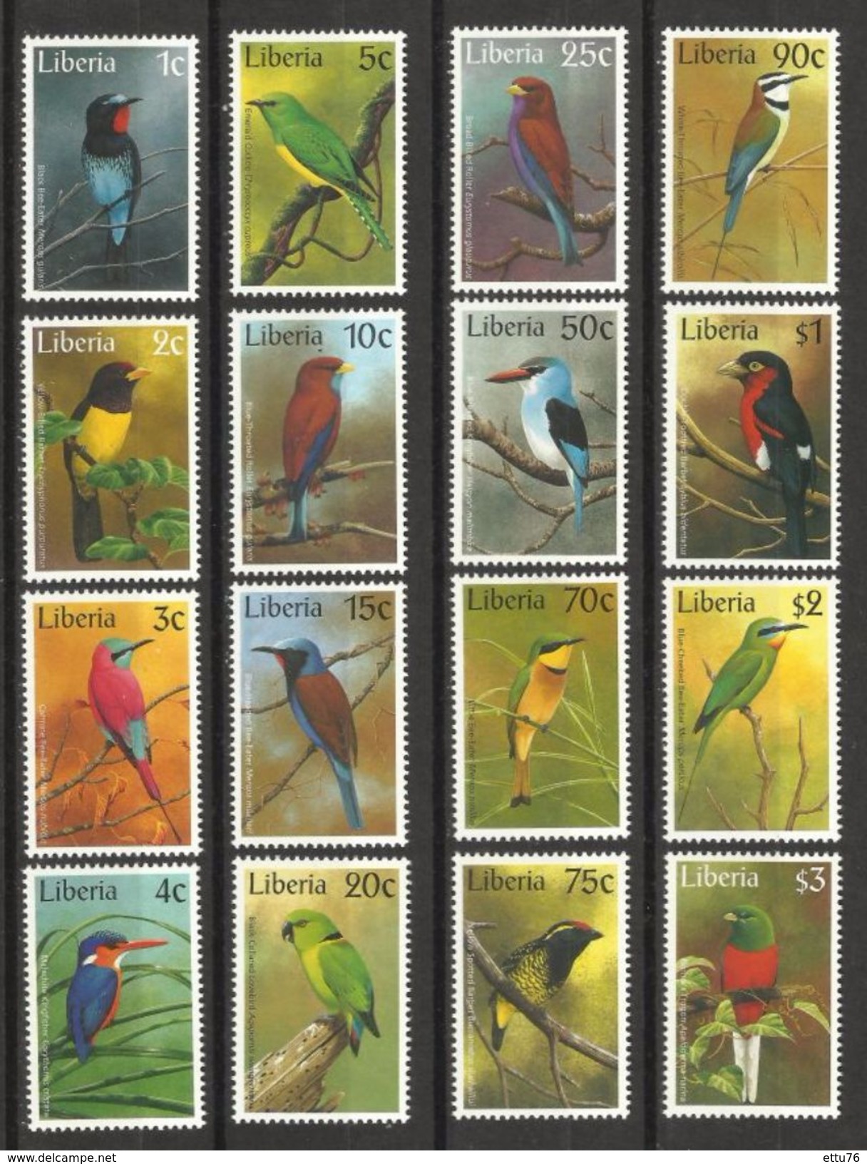 LIBERIA  1997  BIRDS   SET   MNH - Autres & Non Classés