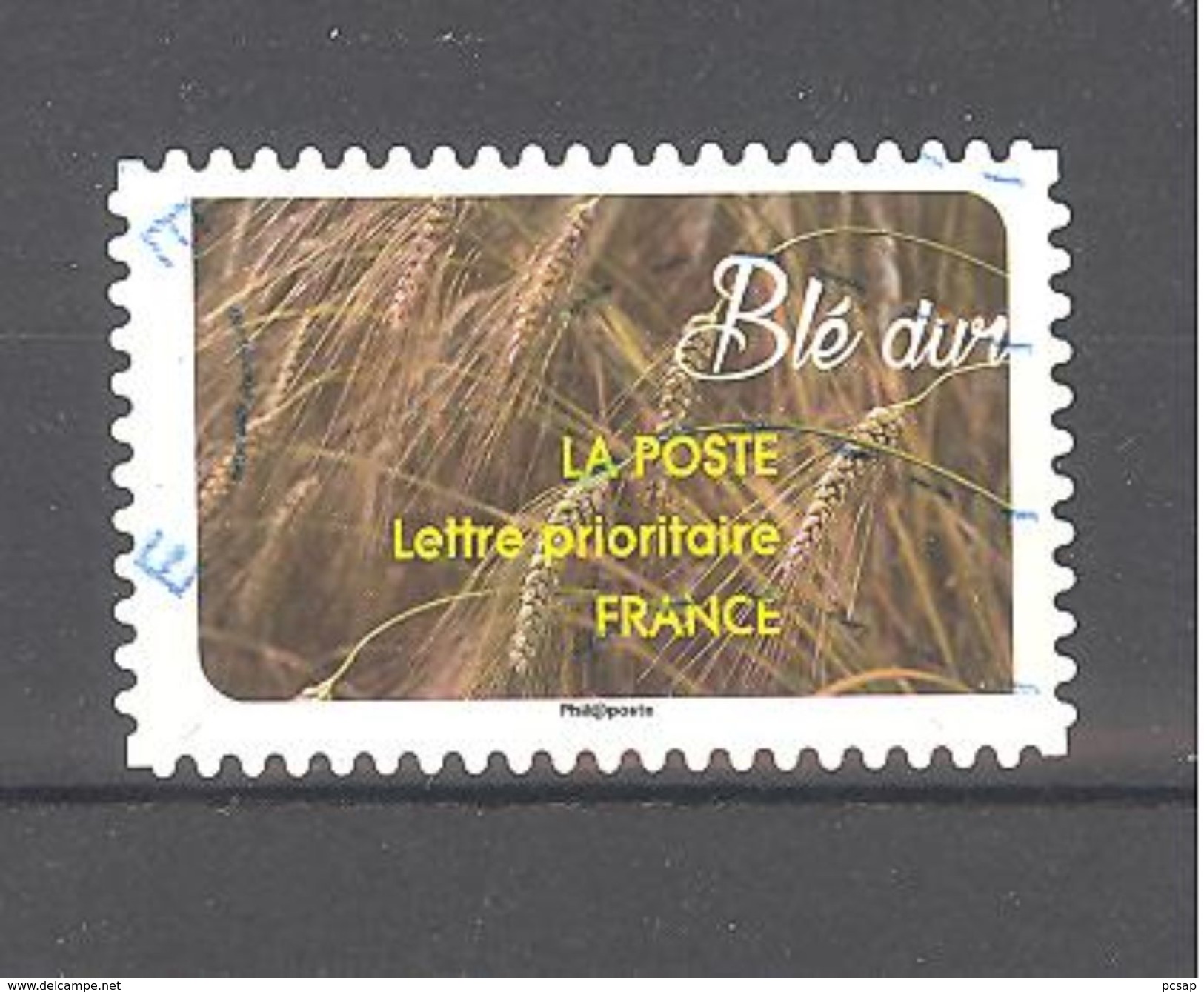 France Autoadhésif Oblitéré (une Moisson De Céréales : Blé Dur) (cachet Rond) - Oblitérés