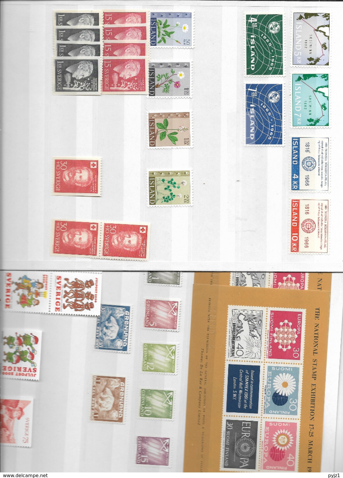 Wholsale Lot 8: Scandinavia MNH/**/postfris (5 Scans) - Colecciones (sin álbumes)