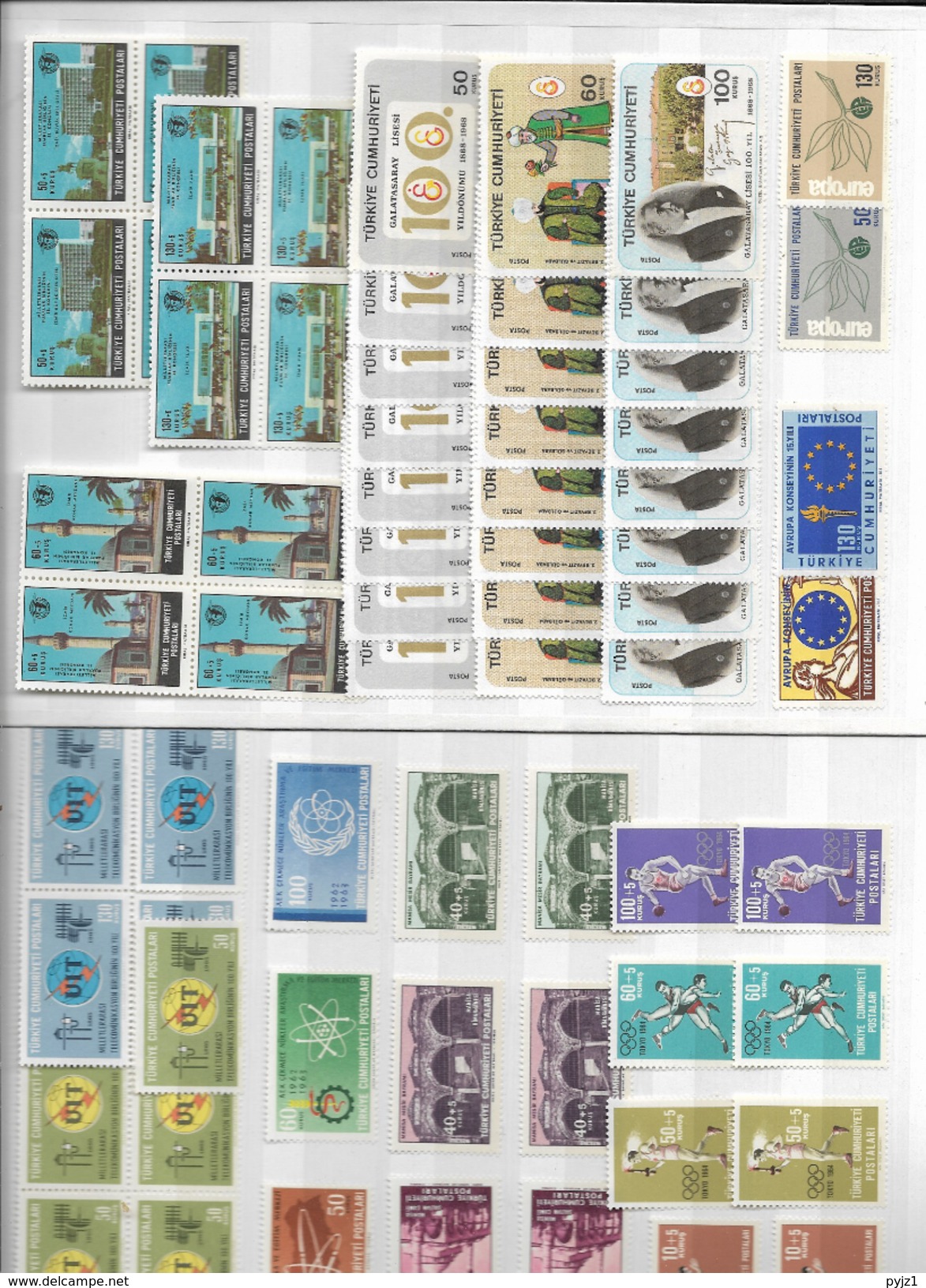 Wholsale Lot 9: Turkey MNH/**/postfris (8 Scans) - Collections (without Album)