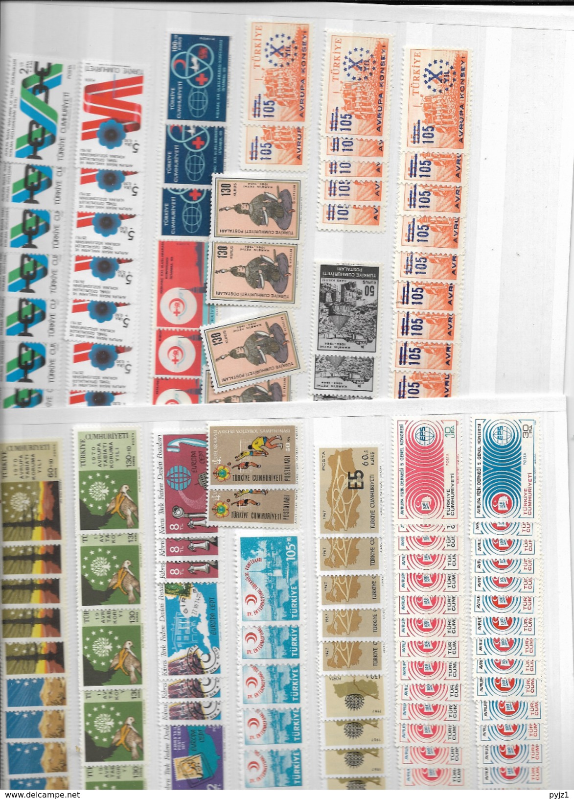 Wholsale Lot 9: Turkey MNH/**/postfris (8 Scans) - Colecciones (sin álbumes)