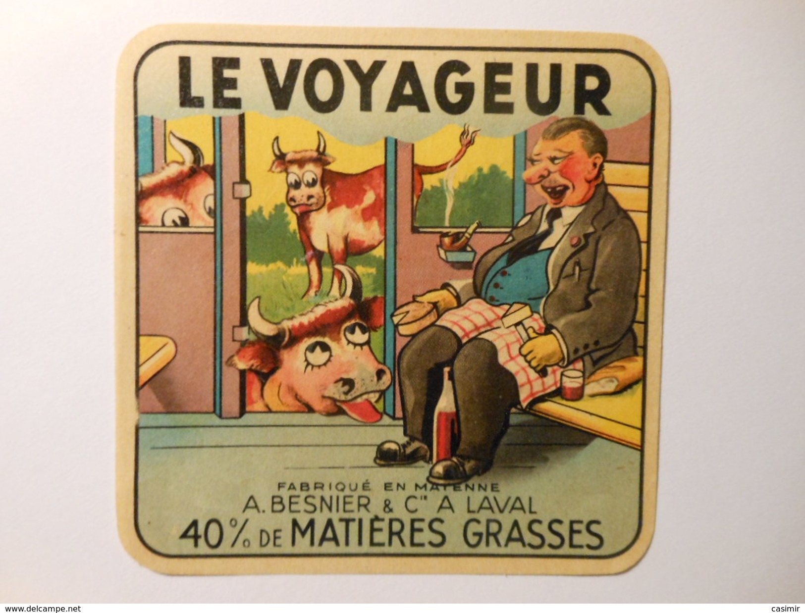 A-53088 - Etiquette De Fromage CARRE LE VOYAGEUR - BESNIER A LAVAL - MAYENNE - Fromage