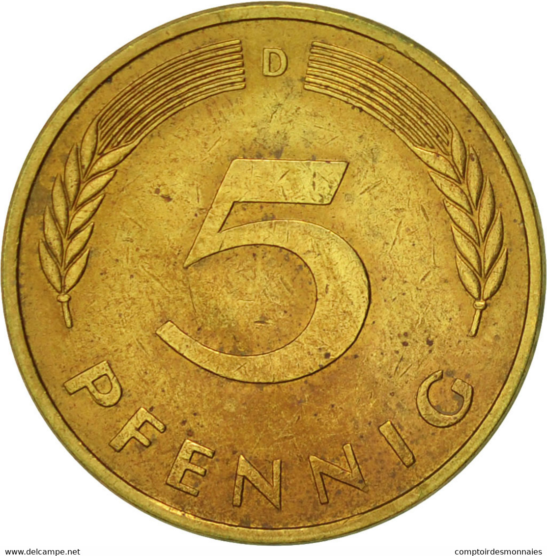 Monnaie, République Fédérale Allemande, 5 Pfennig, 1981, Munich, TTB, Brass - 5 Pfennig