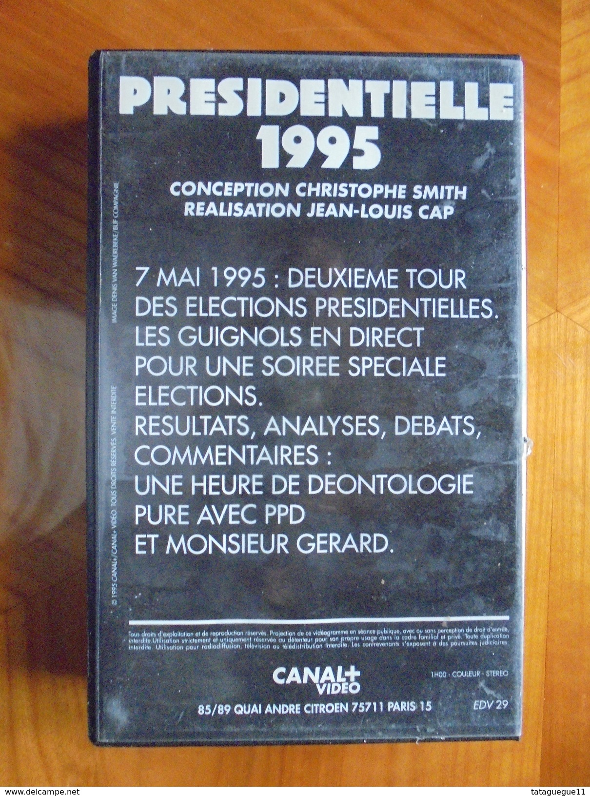 Ancien - Cassette Vidéo LES GUIGNOLS DE L'INFO Présidentielle 1995 - Series Y Programas De TV