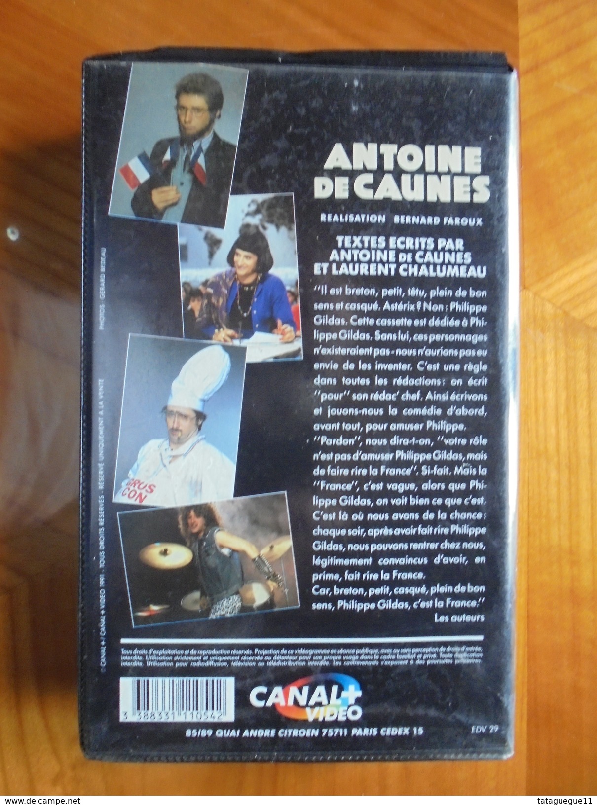 Ancien - Cassette Vidéo ANTOINE DE CAUNES "Nulle Part Ailleurs" 1992 - Séries Et Programmes TV