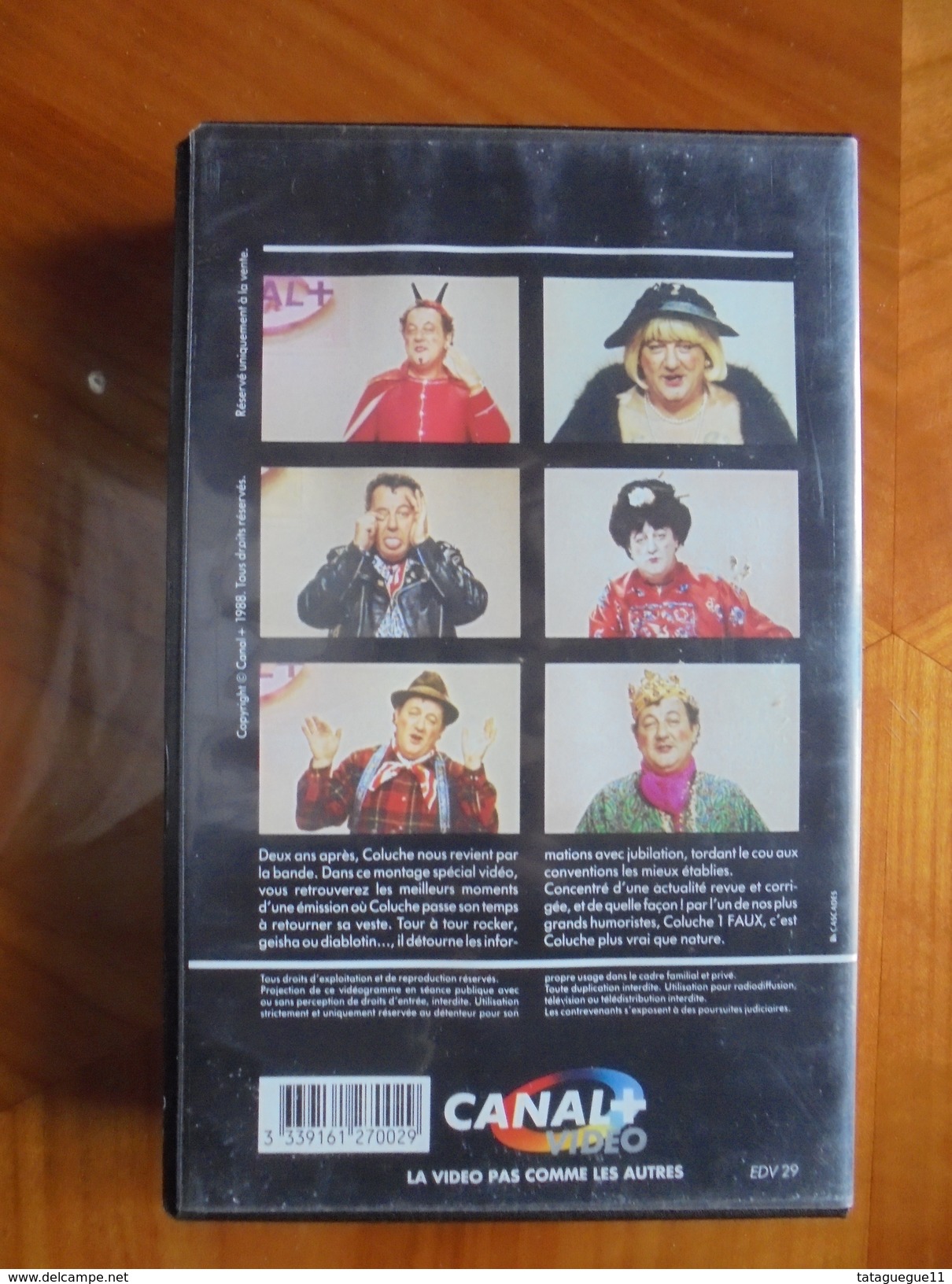 Ancien - Cassette Vidéo COLUCHE 1 FAUX 1988 - Séries Et Programmes TV