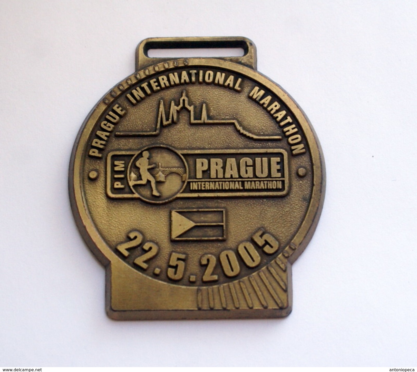 REPUBBLICA CECA 2005, ORIGINAL BRONZE MEDAL "PRAGUE INTERNATIONAL MARATHON - Athlétisme