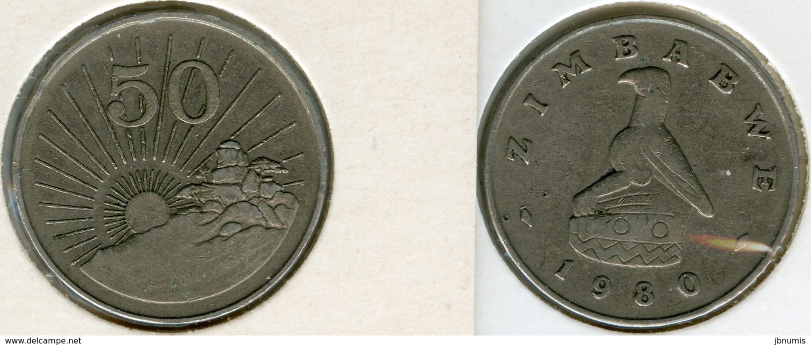 Zimbabwe 50 Cents 1980 KM 5 - Zimbabwe