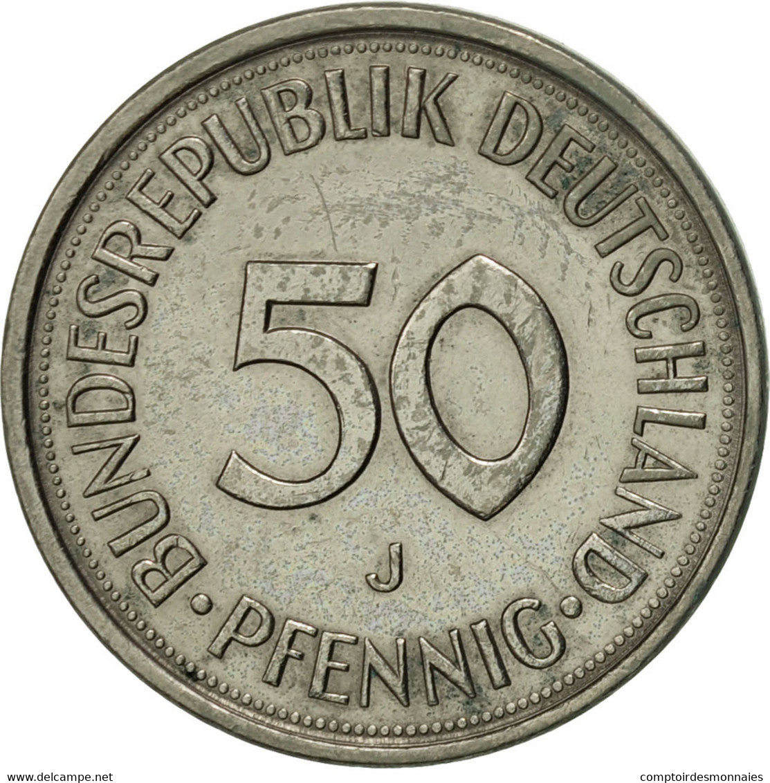 Monnaie, République Fédérale Allemande, 50 Pfennig, 1982, Hambourg, TTB - 50 Pfennig
