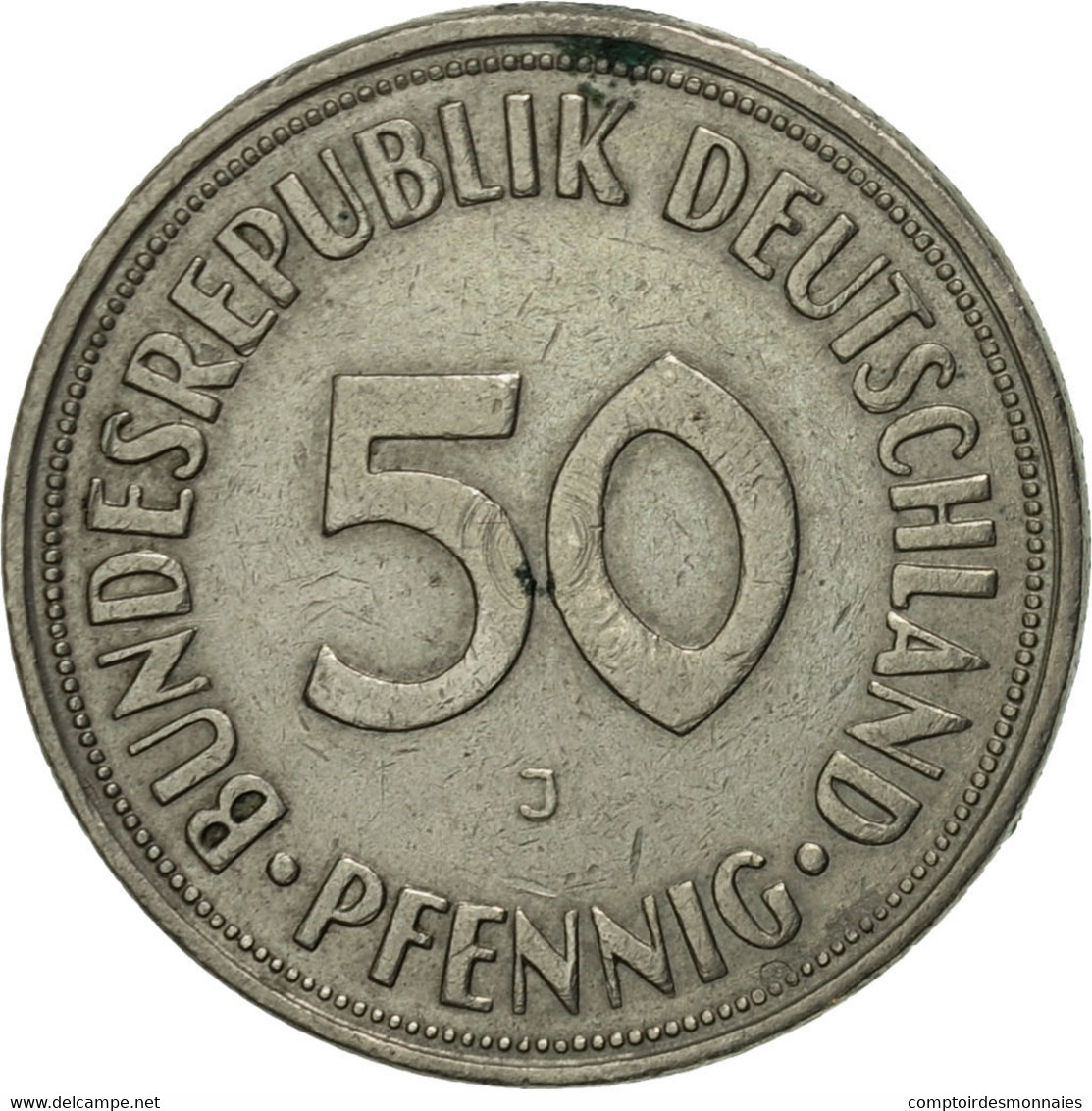 Monnaie, République Fédérale Allemande, 50 Pfennig, 1969, Hambourg, TTB - 50 Pfennig