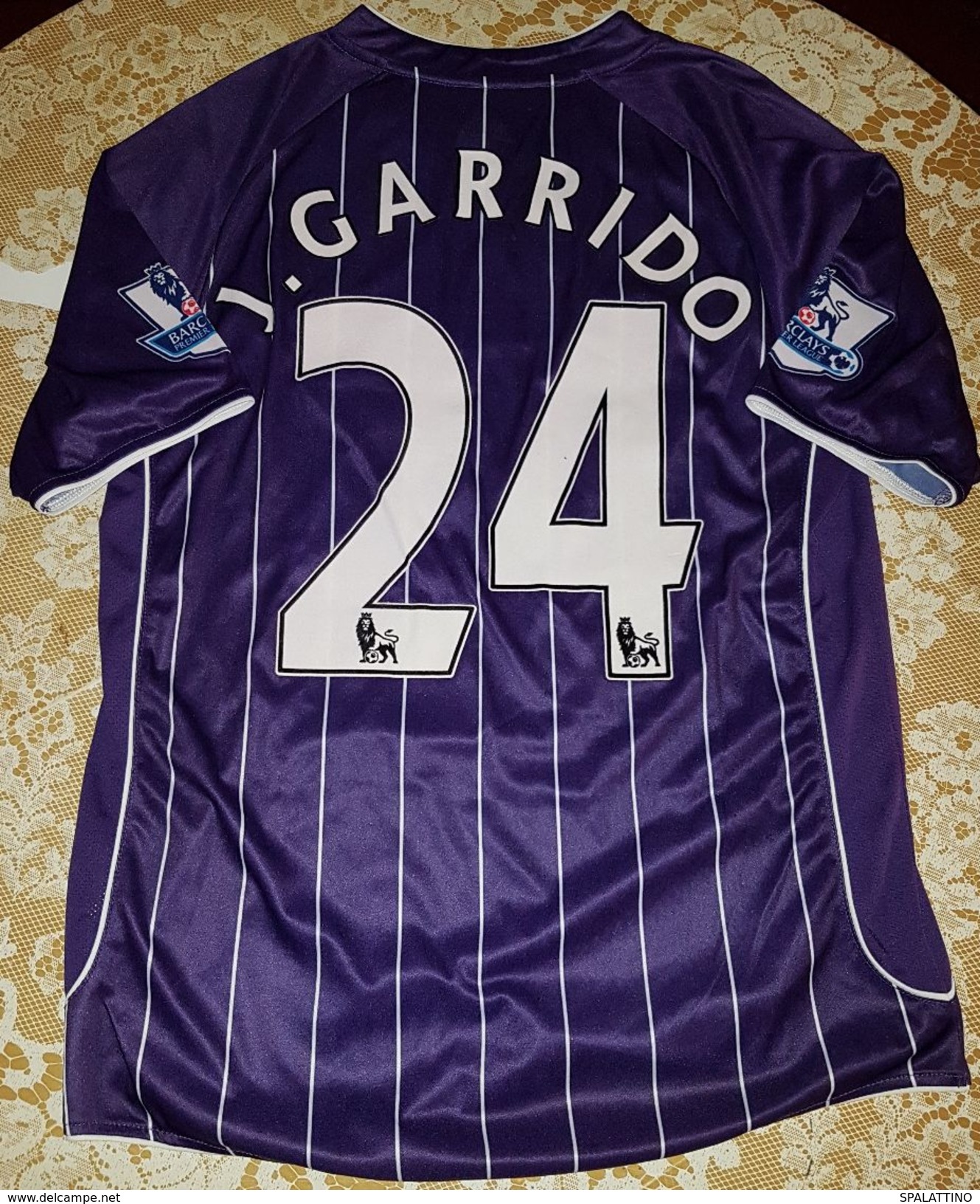 MANCHESTER CITY FC- JAVIER GARRIDO, MATCH WORN SHIRT, ENGLAND - Habillement, Souvenirs & Autres