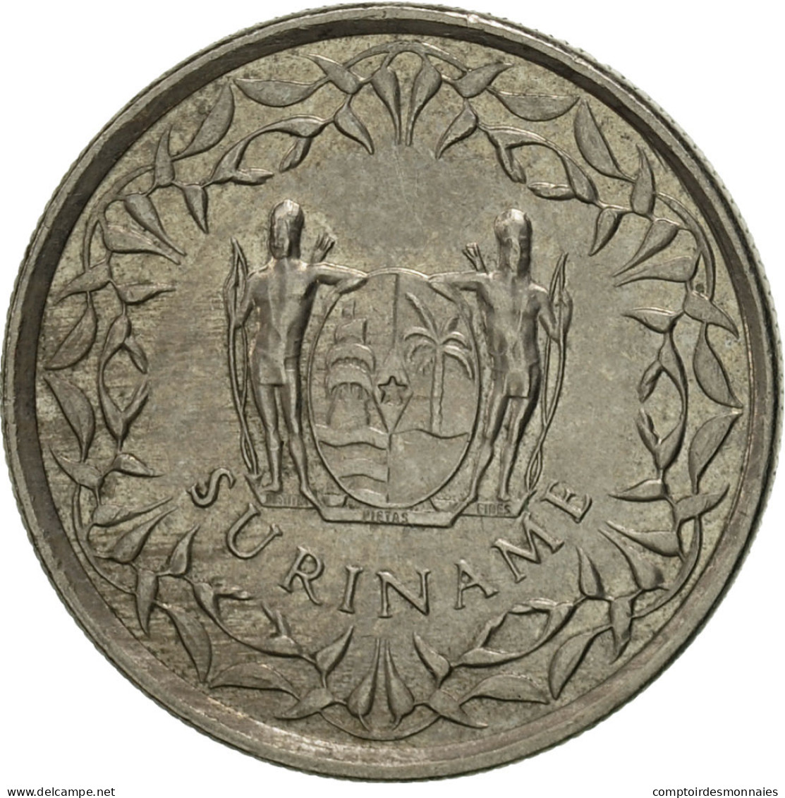 Monnaie, Surinam, 25 Cents, 2009, SUP, Nickel Plated Steel, KM:14A - Surinam 1975 - ...