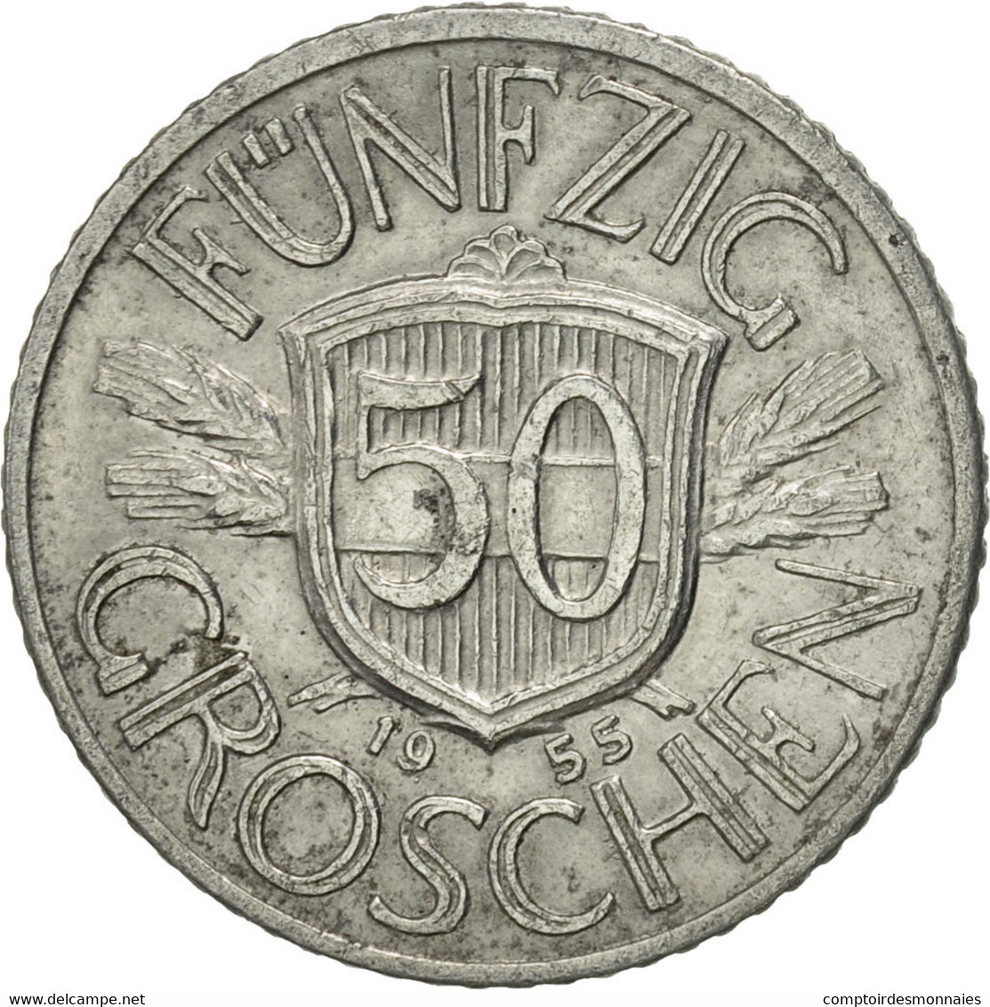 Monnaie, Autriche, 50 Groschen, 1955, SUP, Aluminium, KM:2870 - Austria