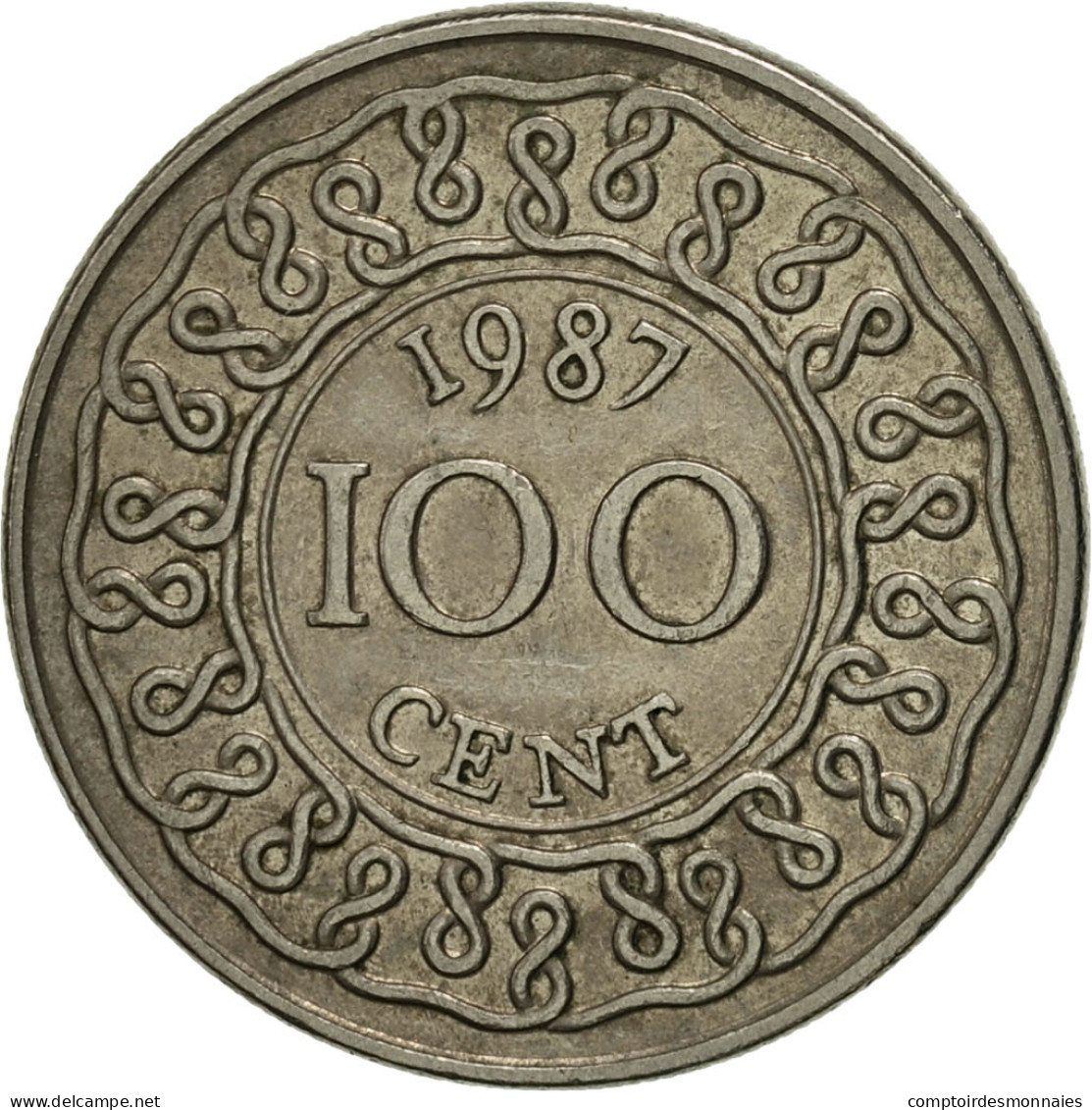 Monnaie, Surinam, 100 Cents, 1987, SUP, Copper-nickel, KM:23 - Suriname 1975 - ...