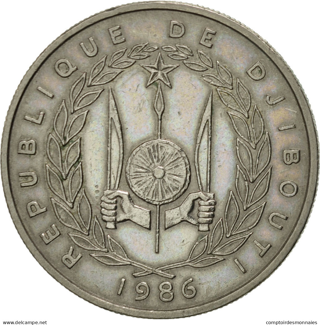 Monnaie, Djibouti, 50 Francs, 1986, Paris, SUP, Copper-nickel, KM:25 - Djibouti