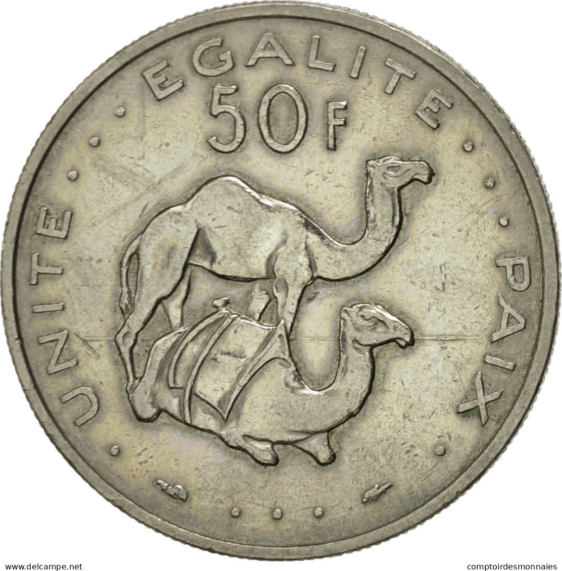 Monnaie, Djibouti, 50 Francs, 1986, Paris, SUP, Copper-nickel, KM:25 - Gibuti
