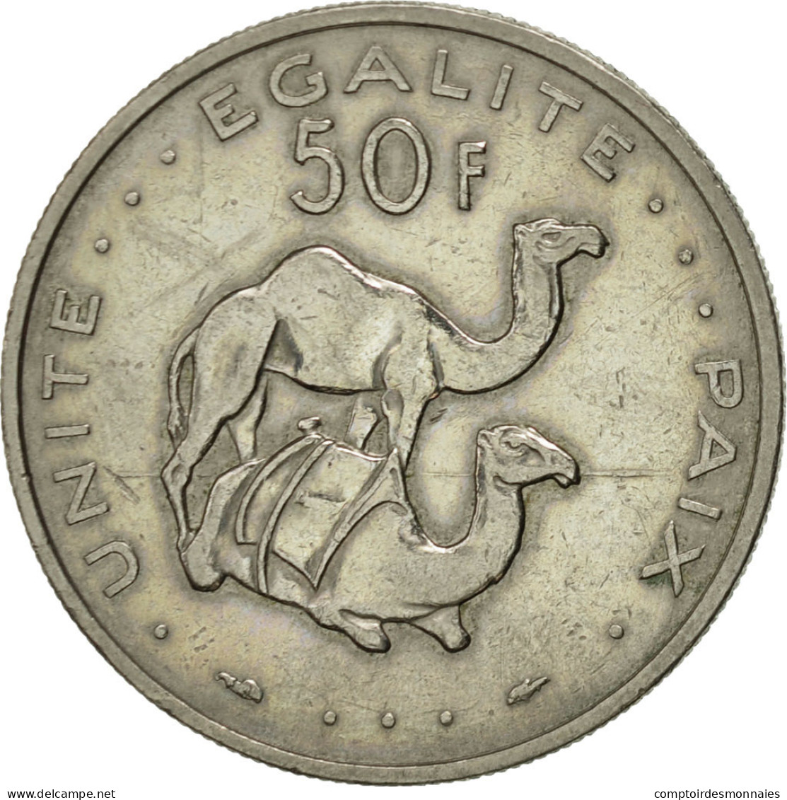 Monnaie, Djibouti, 50 Francs, 1986, Paris, SUP, Copper-nickel, KM:25 - Djibouti