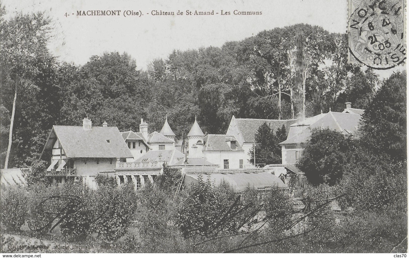 MACHEMONT - CHATEAU DE ST-AMAND - LES COMMUNS - 1905 - Autres & Non Classés