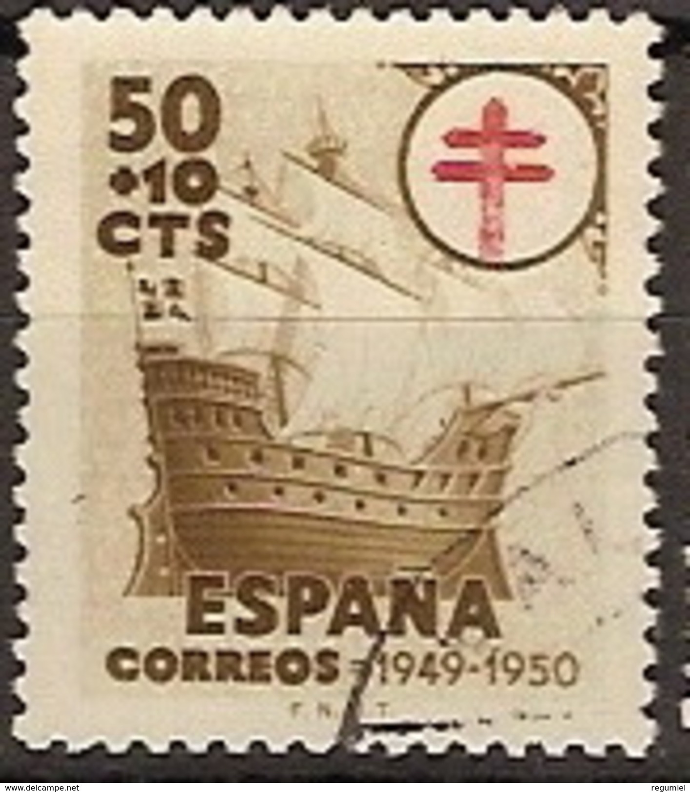 España U 1068 (o) Tuberculosos 1949 - Usados